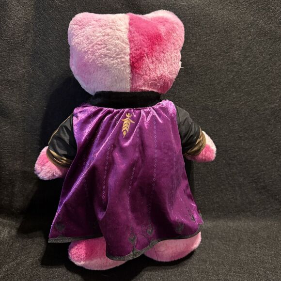 Build A Bear Frog Pink TOADally Tie Dye Size 16" Wearing Frozen II Anna Clothes - Picture 3 of 9